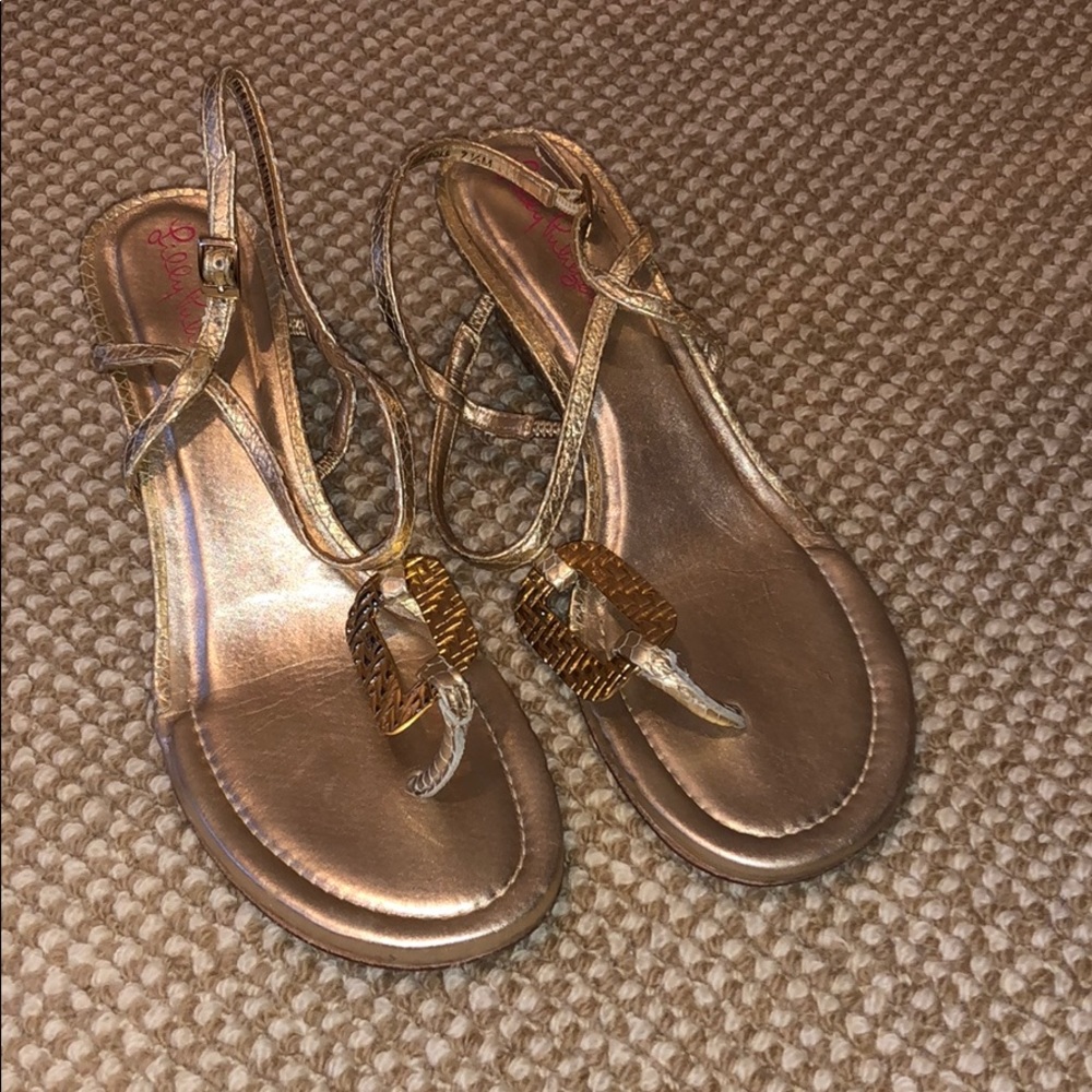 Lilly Pulitzer wedge sandals